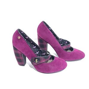 Babycham Mary Jane purple /burgundy Shoes